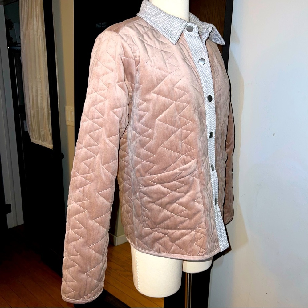 Hem & Thread Quilted Tan Jacket - Picture 4 of 12